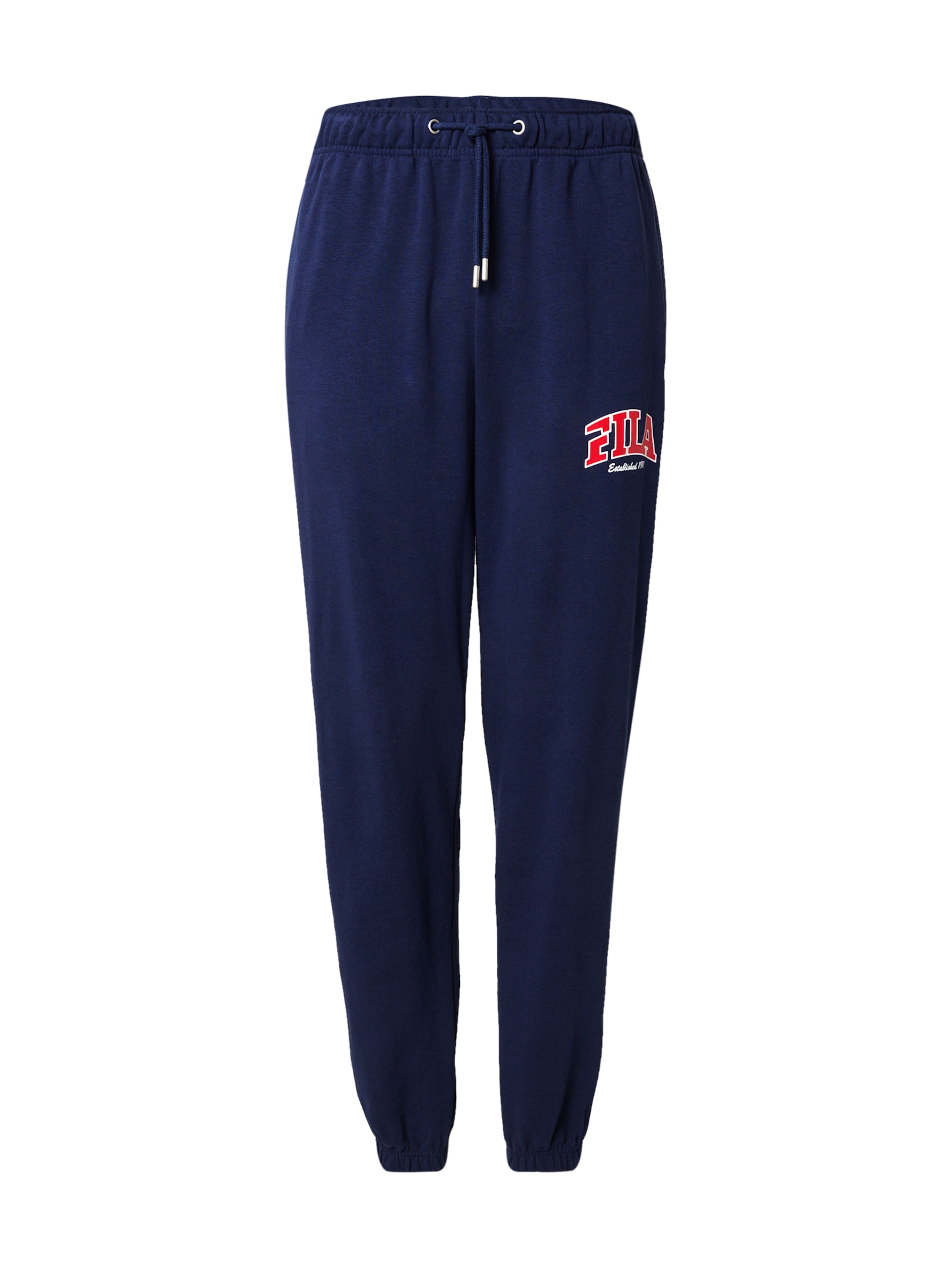 Tapered Pantaloni sport 'LANDEN' de la FILA pe albastru: față