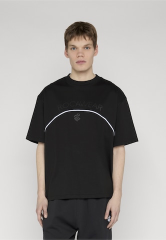 ROCAWEAR Shirt 'Arch' in Zwart: voorkant