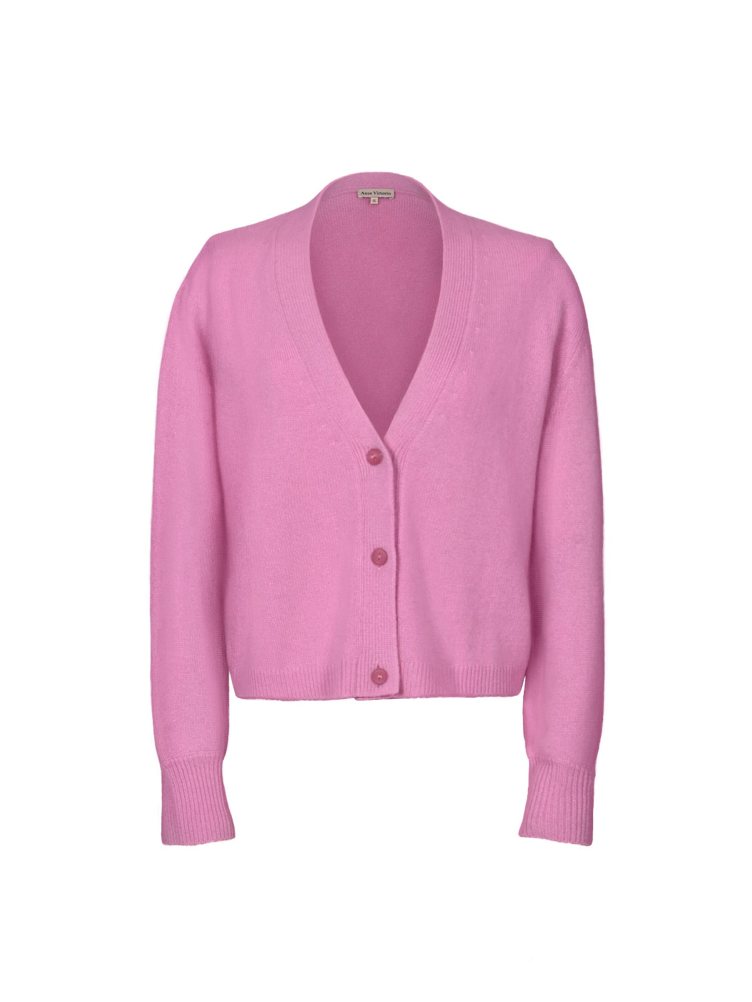 Anse Victorin Knit cardigan 'Melissa' in Pink: front