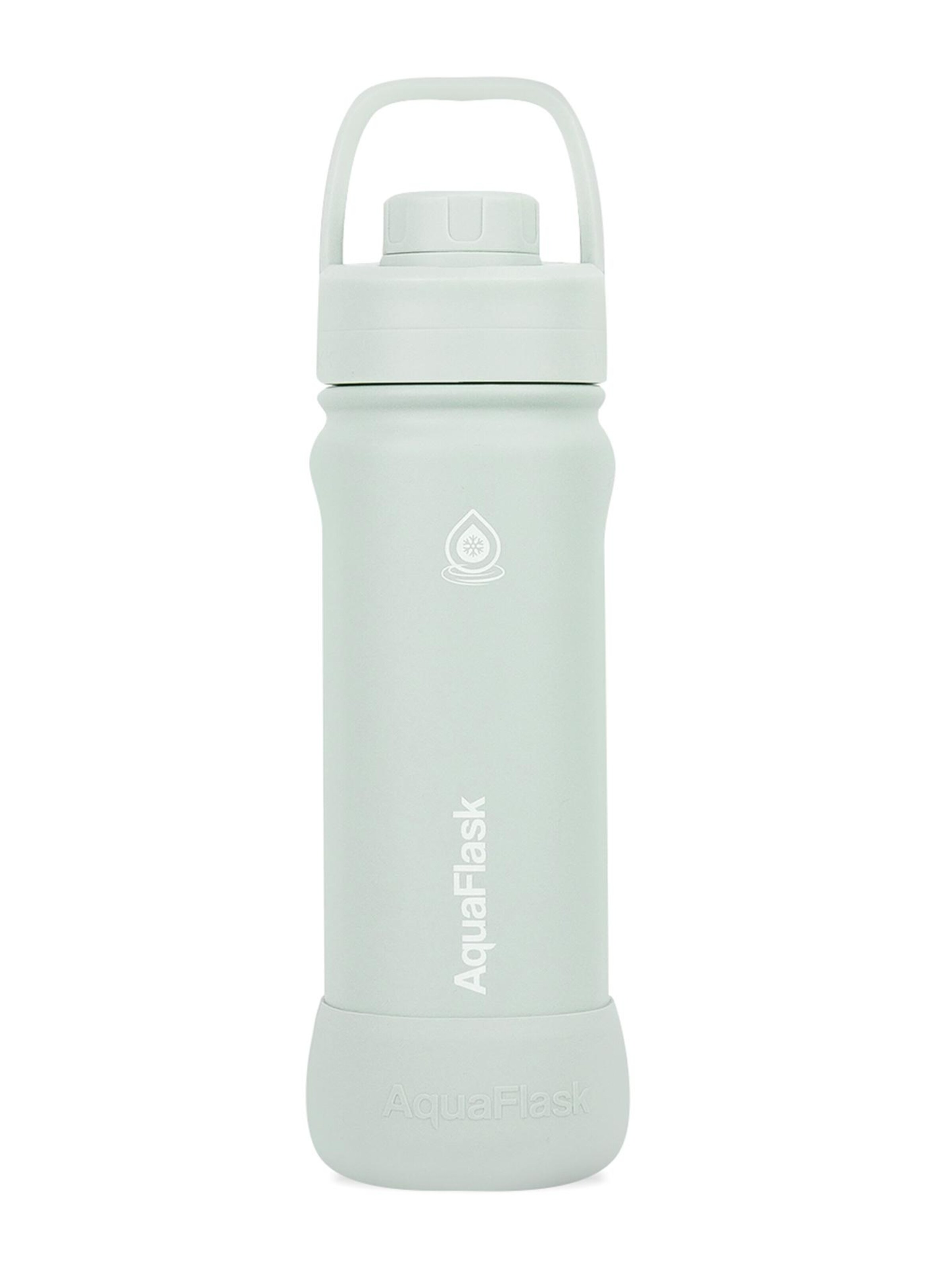 AquaFlask Láhev na vodu 'AquaFlask Termoláhev EARTH 532 ml CACAO' – zelená: přední strana