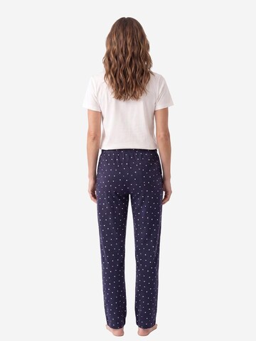 SCHIESSER Pyjama 'Mix & Relax' in Blauw