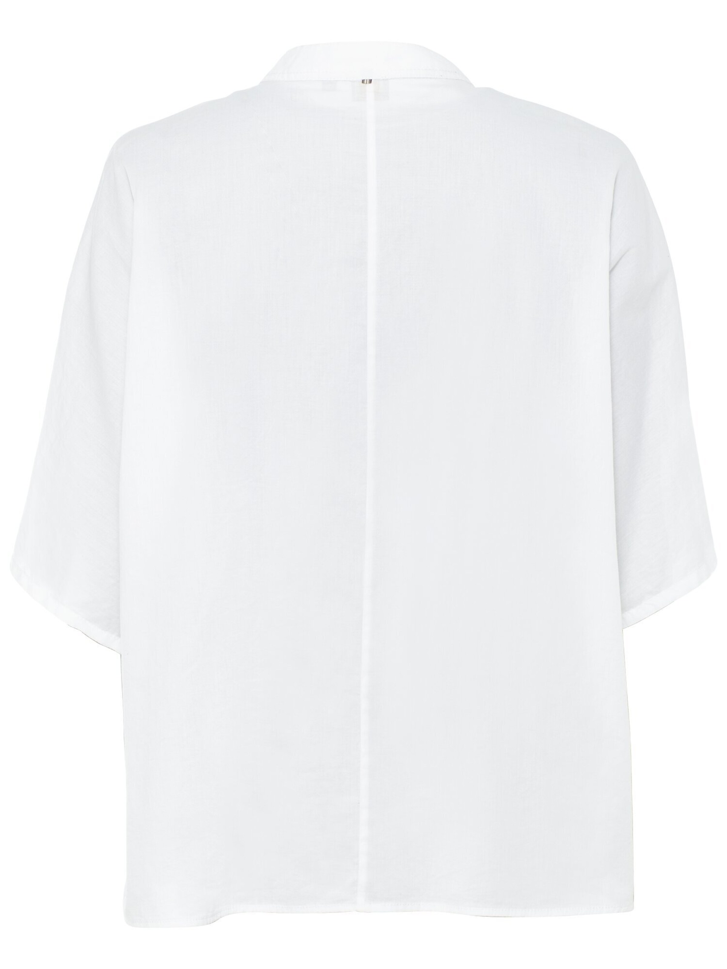 Frauen Große Größen CAMEL ACTIVE Bluse aus Baumwolle in Weiß - UX76576