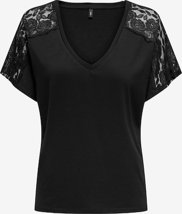 ONLY - Camiseta 'MOSTER' en negro: frente