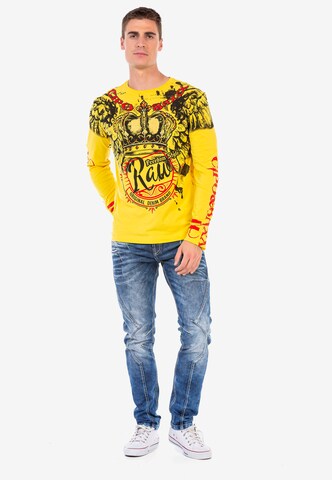 CIPO & BAXX Sweatshirt in Gelb