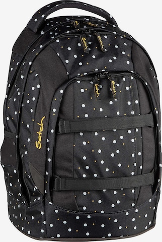 Satch Backpack in Black: front