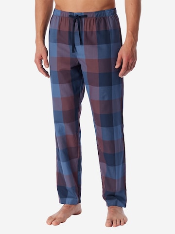 SCHIESSER Pyjamahose ' Mix Relax ' in Blau: Vorderseite