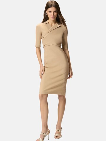PINKO Jurk 'PINKO ALLYSON ABITO LINO STRETCH ABITO' in Beige