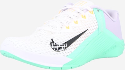 Sportiniai batai 'METCON 6' iš NIKE, spalva – sidabro pilka / nefrito spalva / juoda / balta, Prekių apžvalga