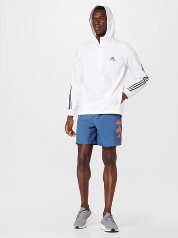 ADIDAS SPORTSWEAR Αθλητικό μπουφάν 'Run Icons 3-Stripes' σε λευκό