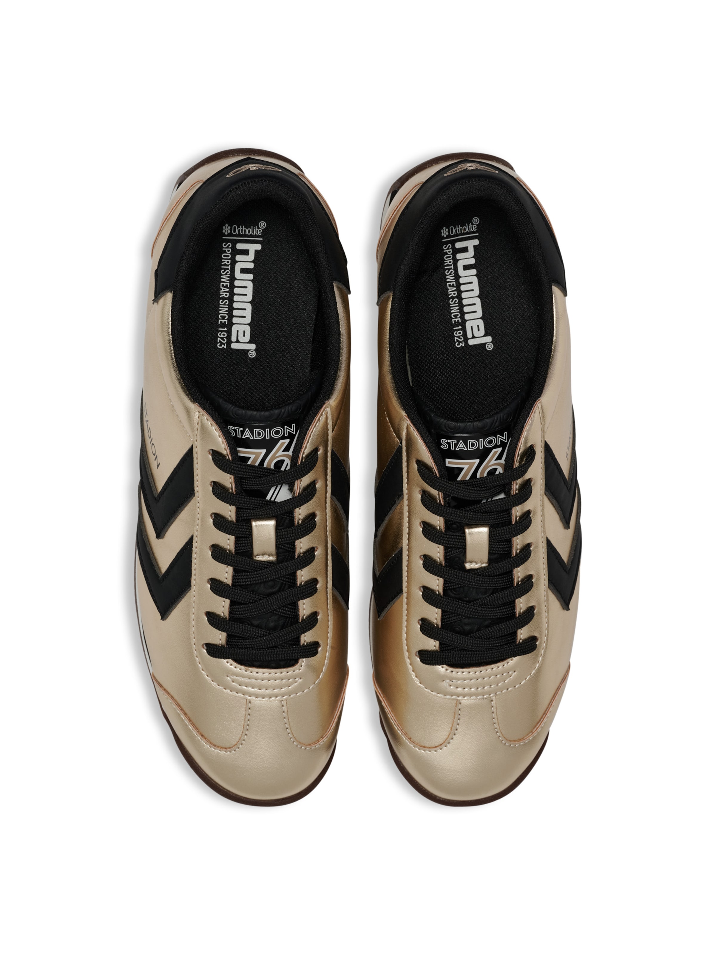 Baskets basses Hummel en or