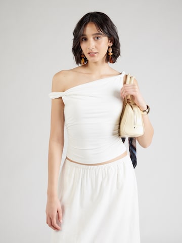 ABOUT YOU Top in White: front
