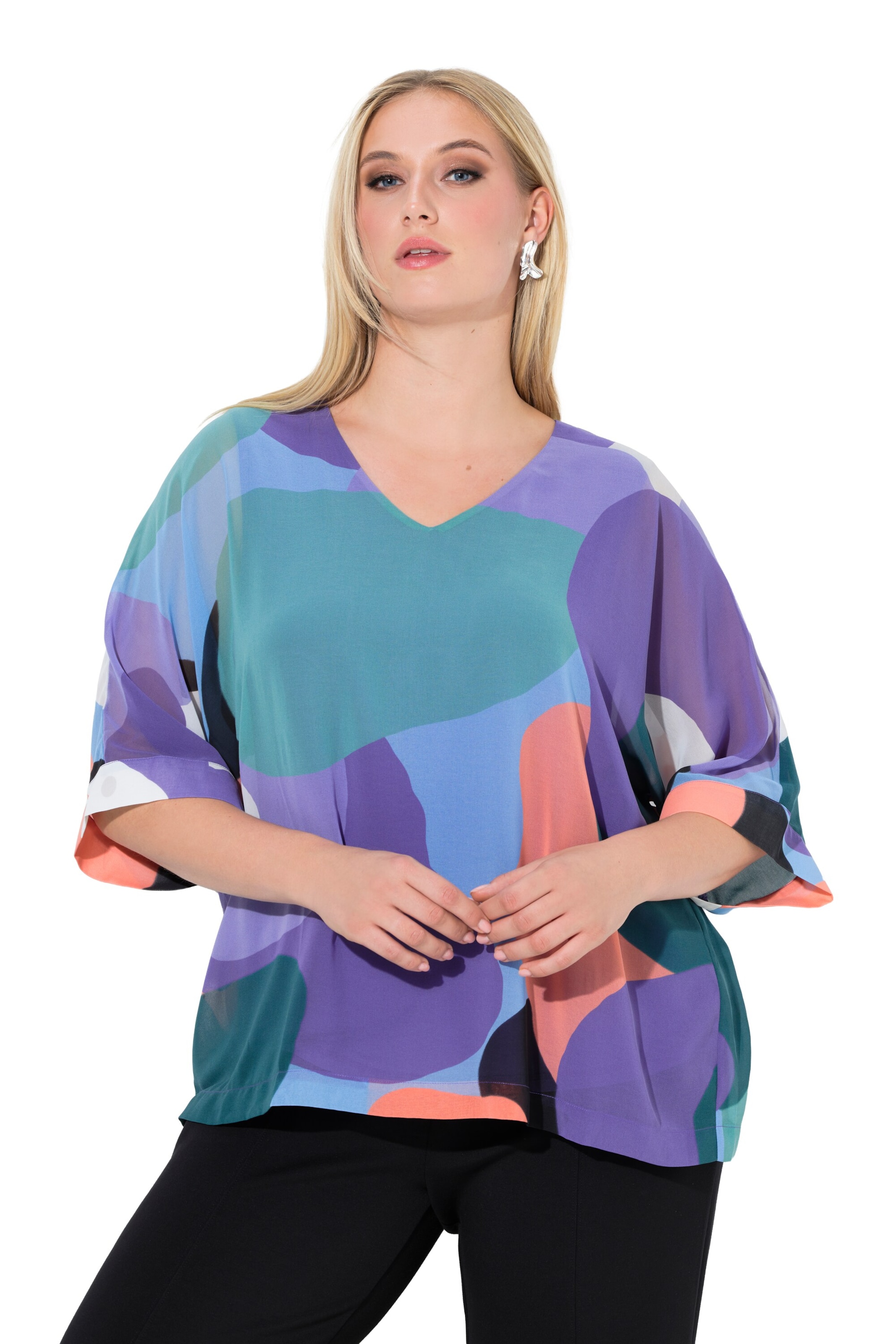 Ulla Popken Blouse in Purple: front