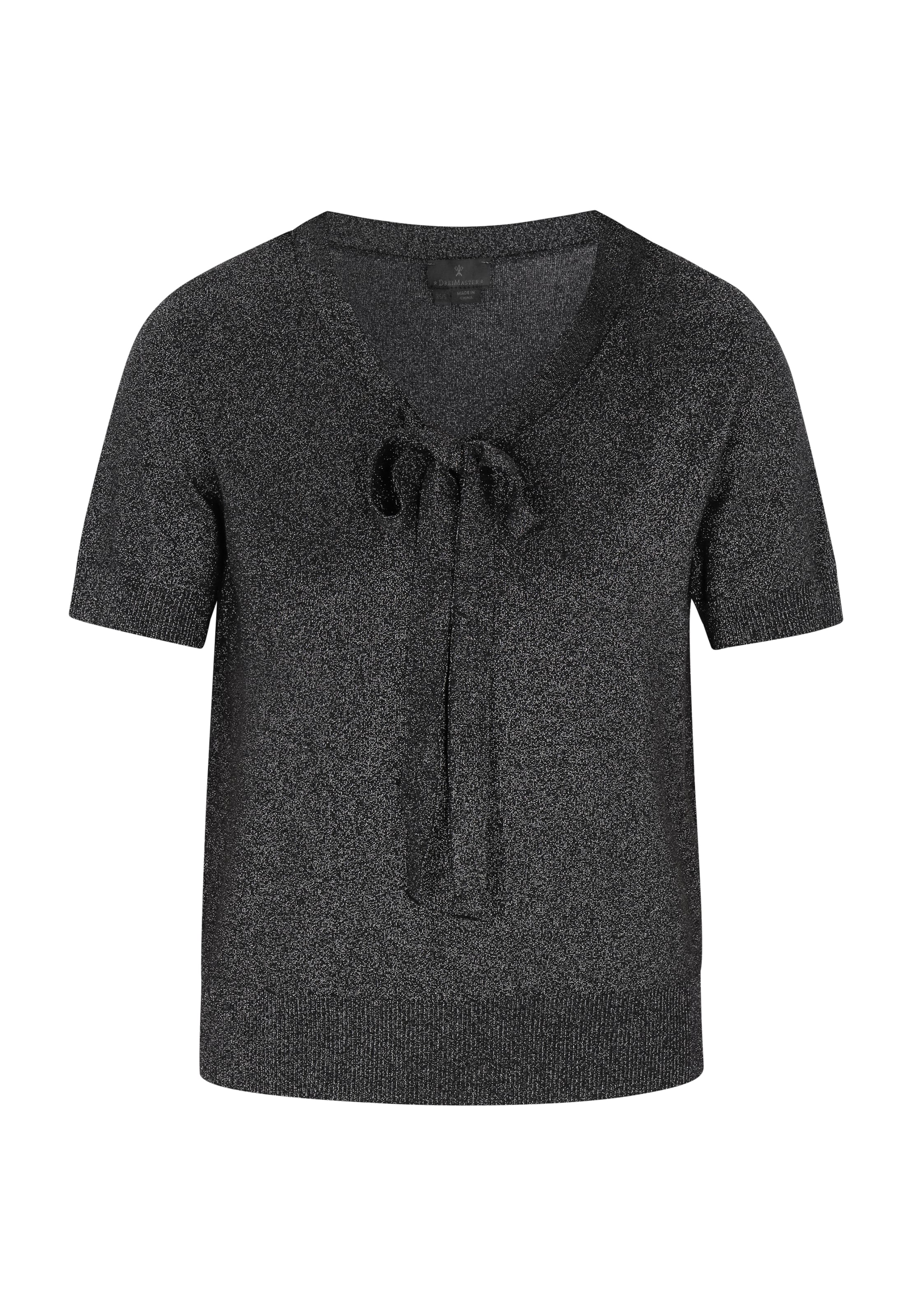 DreiMaster Klassik Pullover in Schwarz: Vorderseite