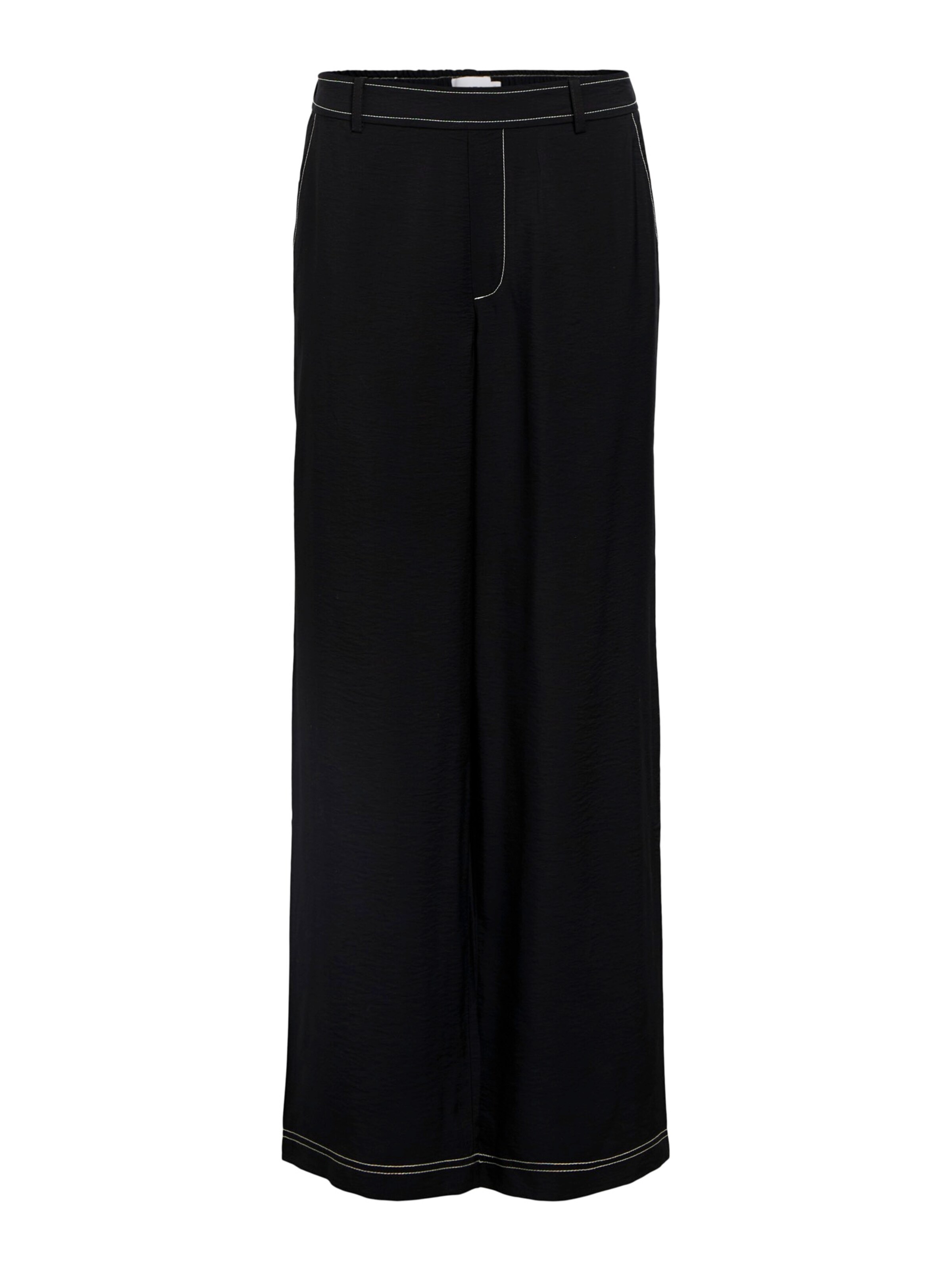 OBJECT Wide leg Trousers in Black: front