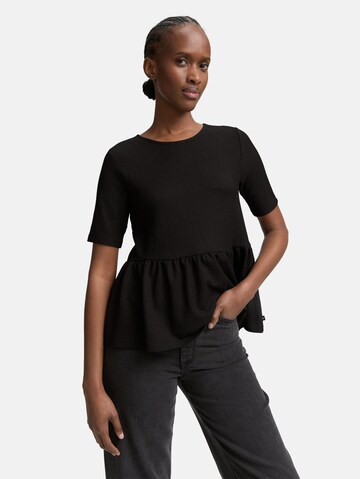 TOM TAILOR DENIM Shirt in Black: front