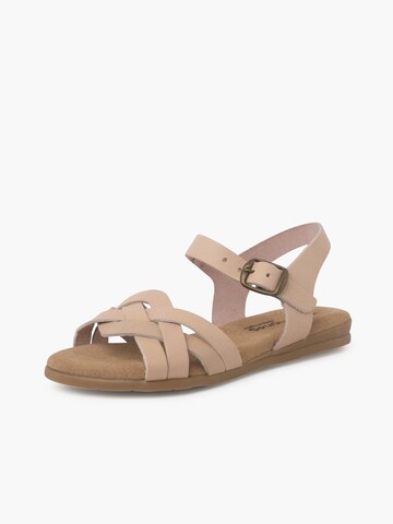 Sandales Pisamonas en beige : devant