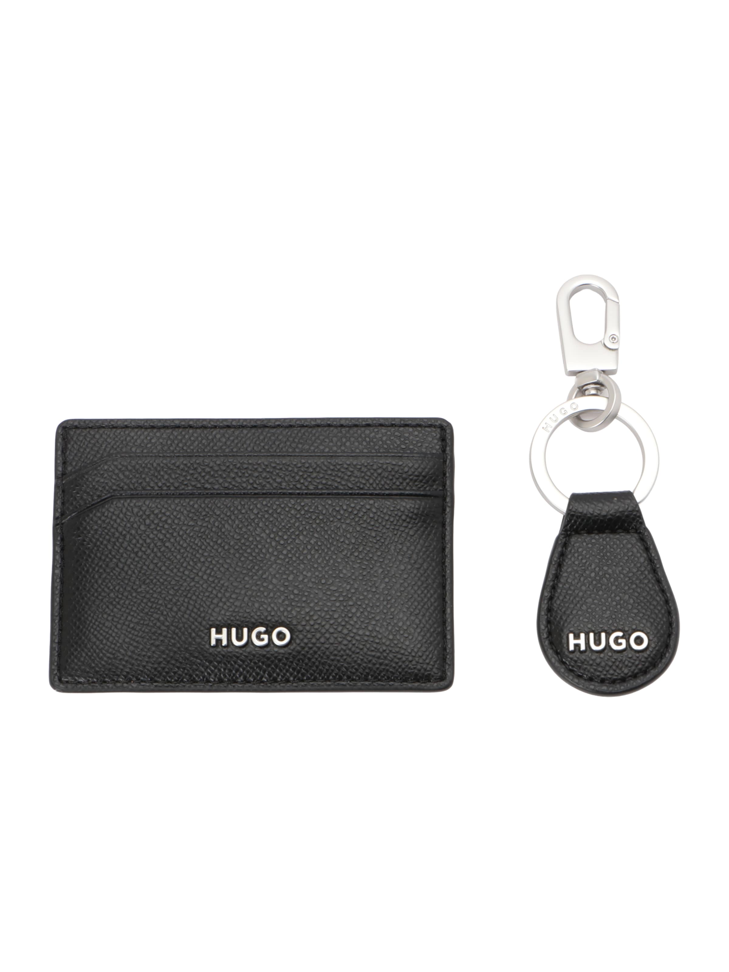 HUGO Θήκη 'GBHM' σε μαύρο: μπροστά