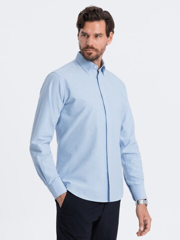 Ombre Regular fit Button Up Shirt 'SHOS-0114' in Blue