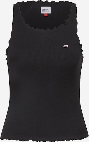 Tommy Jeans - Top en negro: frente