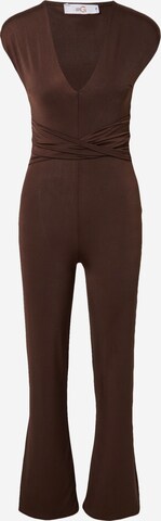 WAL G. Jumpsuit 'HALA' in Brown: front