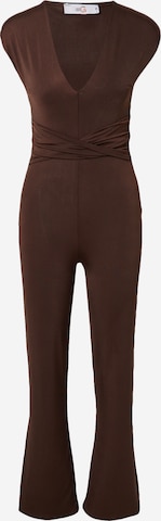 WAL G. Jumpsuit 'HALA' in Brown: front