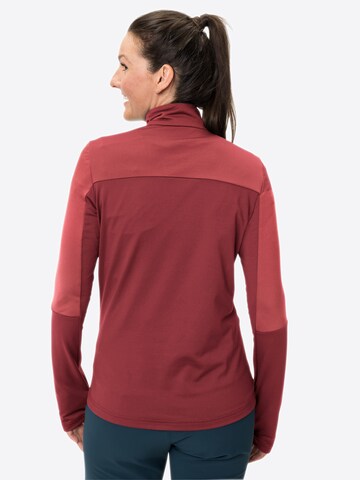 VAUDE Athletic Sweater 'Livigno' in Red