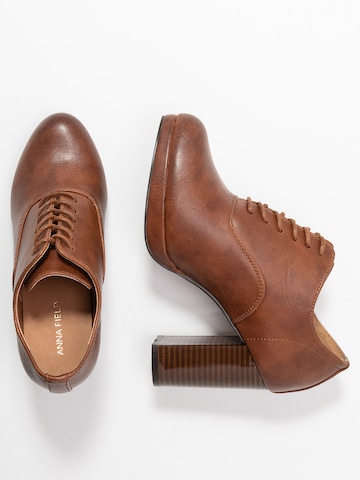 Anna Field Pumps met hoge voorkant 'BRANA-101' in Bruin