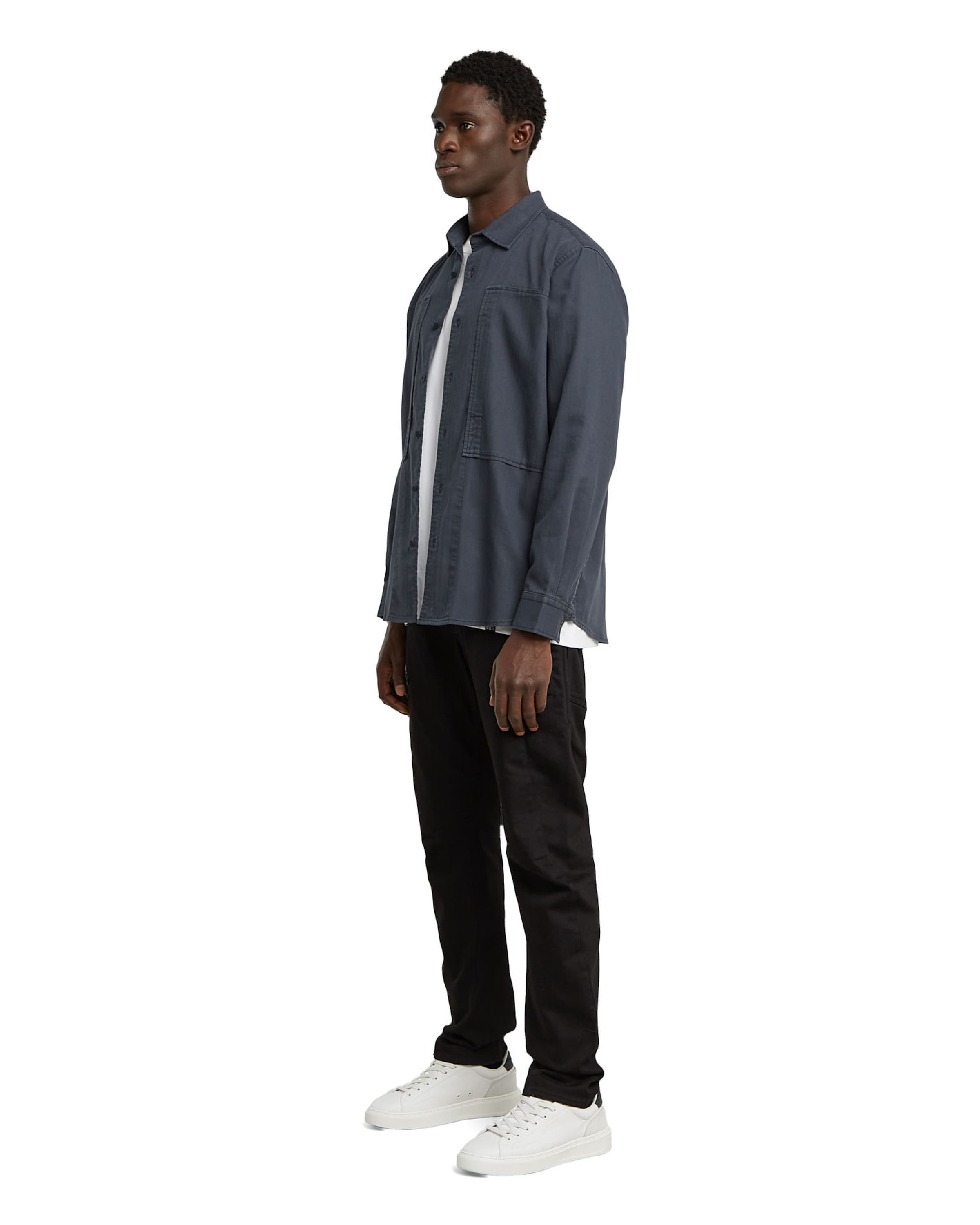 G-STAR Regular fit Button Up Shirt in Blue