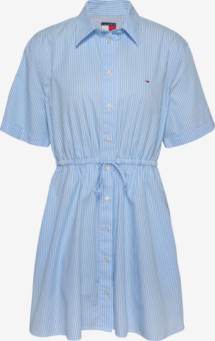 Tommy Jeans Shirt Dress in Blue: front