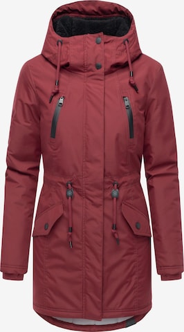 Ragwear Zimná parka 'Elsien' - Červená: predná strana