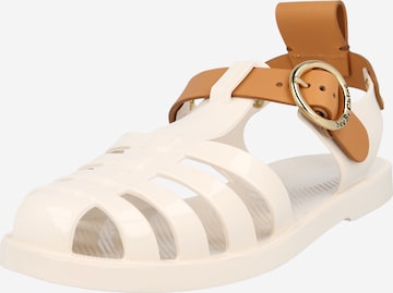 See by Chloé Strap Sandals in Beige: front