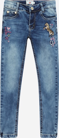 SALT AND PEPPER Regular Jeans 'Horse Sequins' in Blauw: voorkant