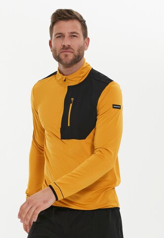 ENDURANCE Sportsweatshirt 'Breger' in Geel: voorkant