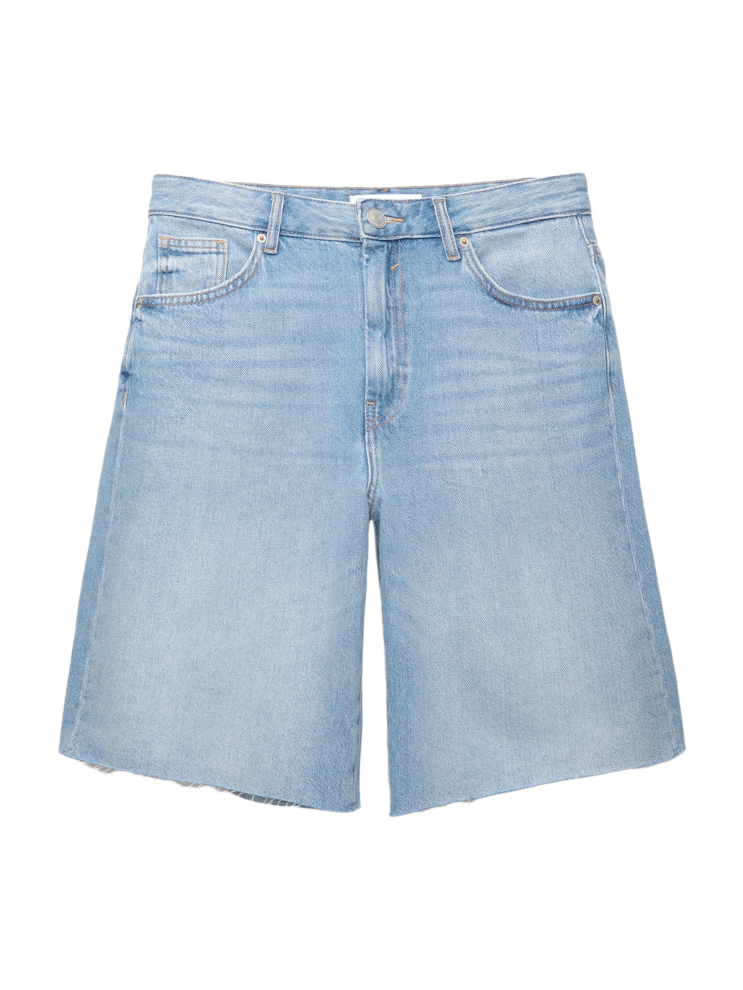 Pull&Bear Широка кройка Дънки в синьо: отпред