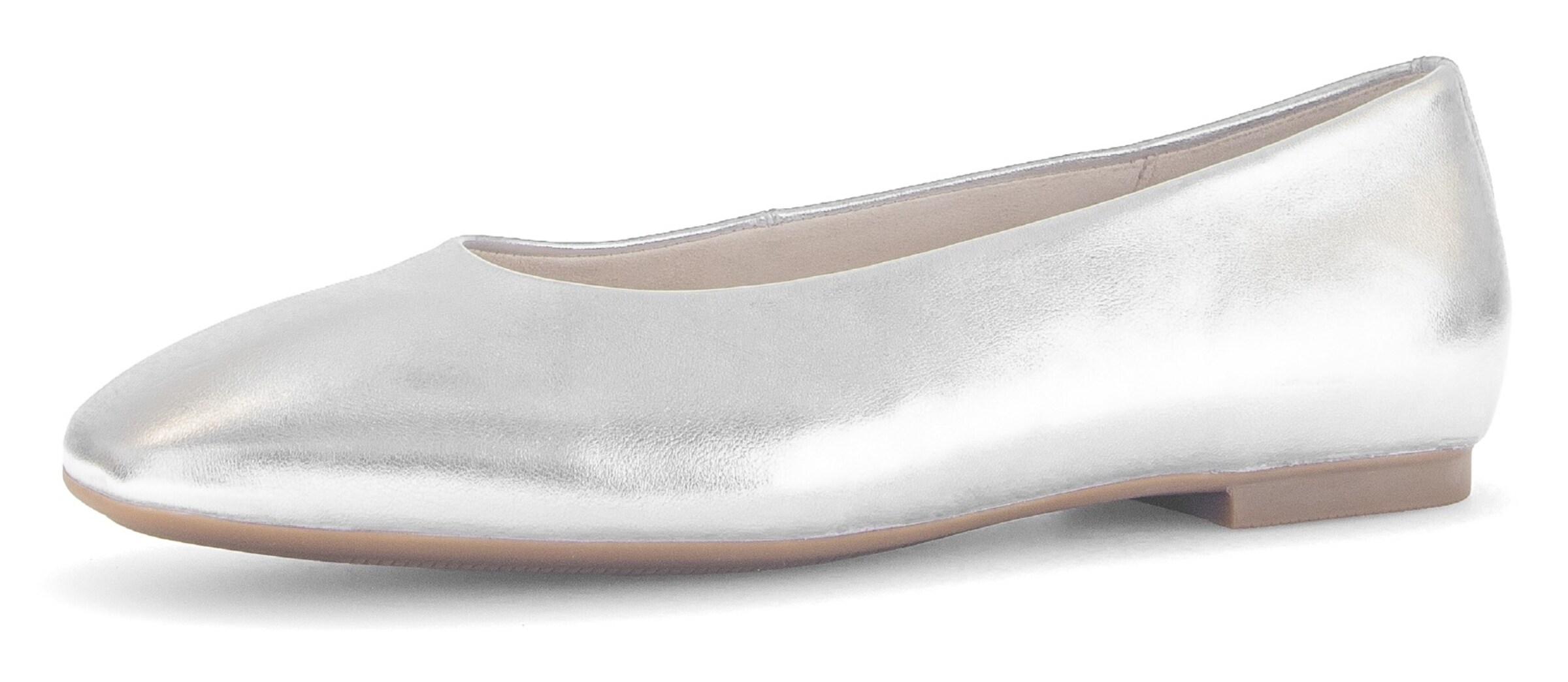 GABOR Ballet Flats in Silver: front