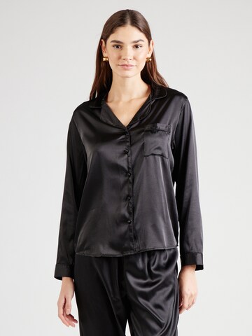 Hunkemöller Pajama shirt in Black: front