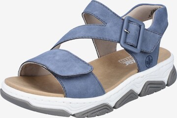 Rieker Sandals in Blue: front