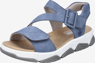 Rieker Sandals in Blue: front