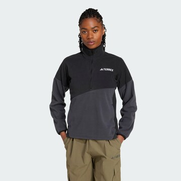 ADIDAS TERREX Спортивная кофта в Черный: спереди