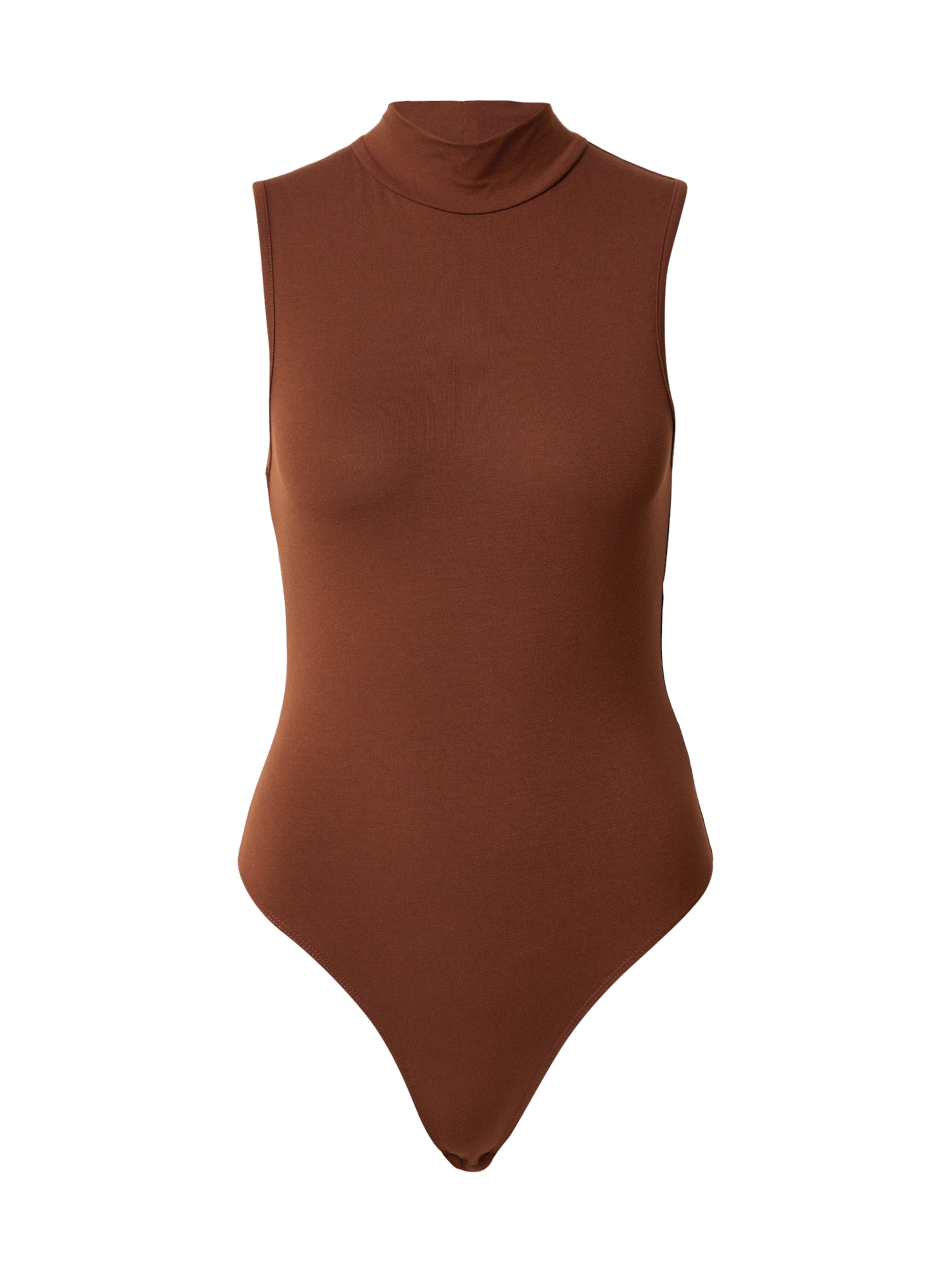 ABOUT YOU T-shirtbody 'Wynter' i brun: framsida