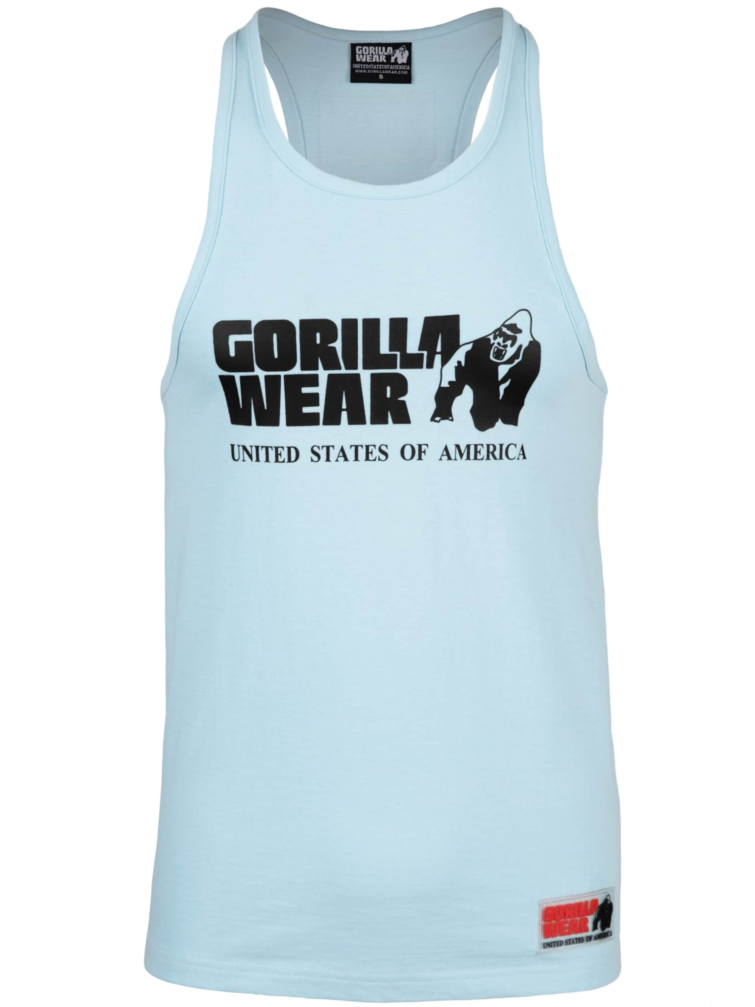 T-Shirt Gorilla Wear en bleu : devant