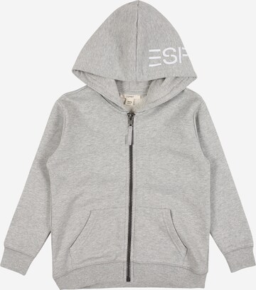 ESPRIT Zip-Up Hoodie in Grey: front