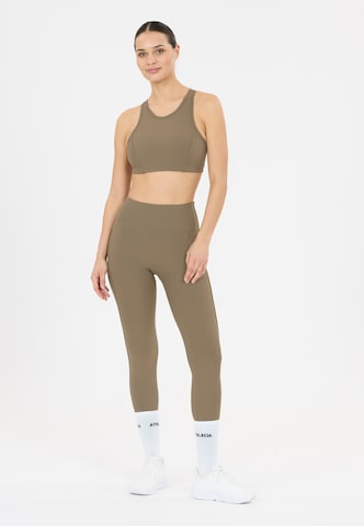 Athlecia Regular Leggings 'Thrine' in Braun: Vorderseite