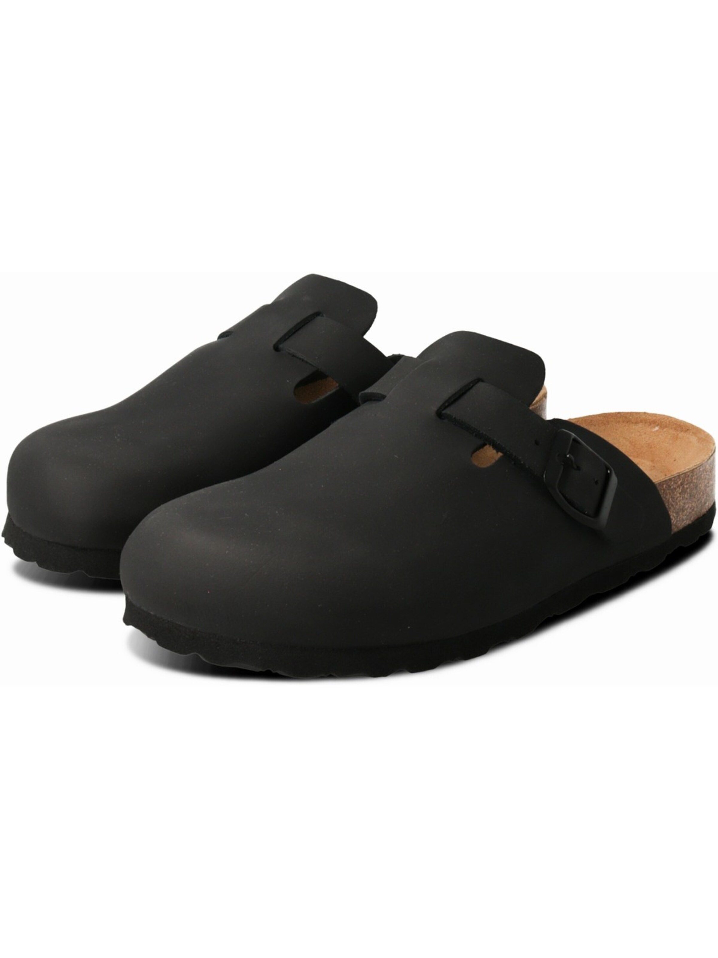 Neu-B Clogs 'Neu-B Baden - Schwarz Leder' in Black