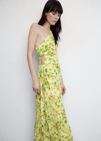 MANGO Cocktail Dress 'Claudia' in Yellow