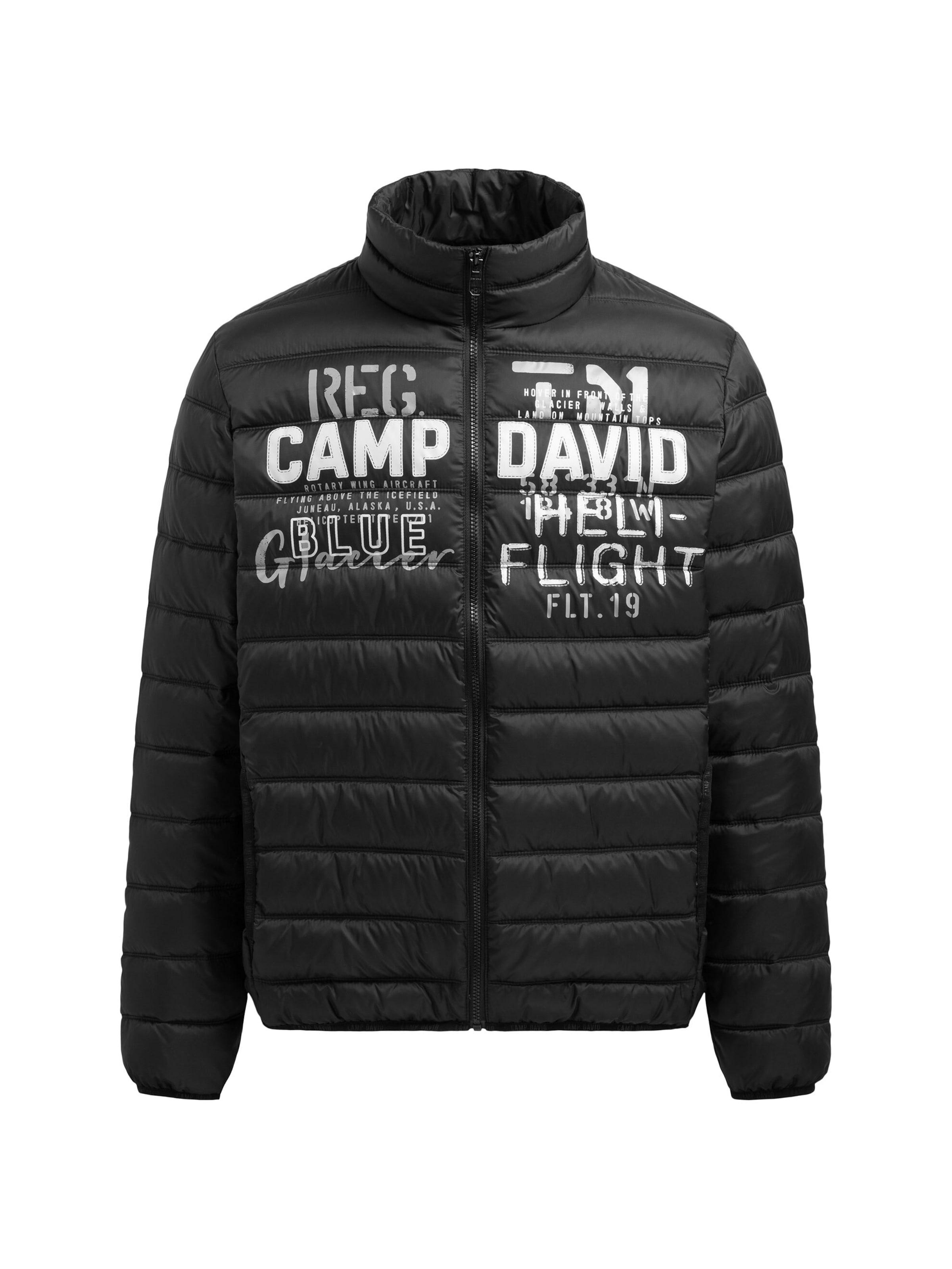 CAMP DAVID - Chaqueta de entretiempo en negro: frente