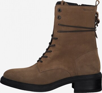 TAMARIS Lace-Up Ankle Boots in Brown