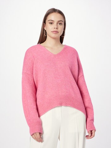 BOSS Sweater 'Fondianan' in Pink: front