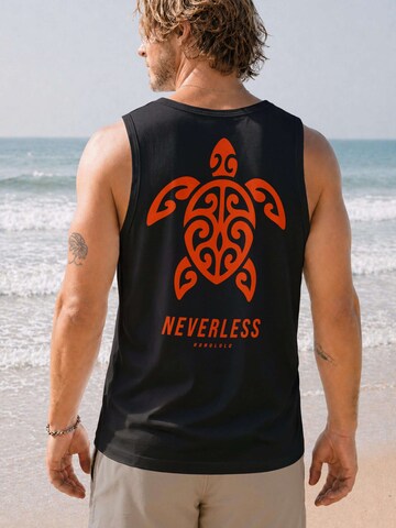 Neverless Shirt 'Honolulu Turtel' in Black