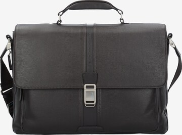 Piquadro Document Bag 'Messenger' in Black: front